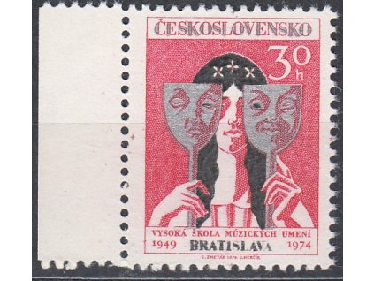 1974, 30h Můza, papír bp, krajový kus, Nr.2095xa, **