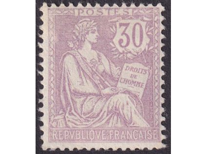 1902, 30 C Mouchon, MiNr.106, * po nálepce