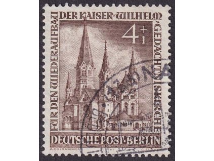 1953, 4 Pf Kostel, MiNr.106, razítkované