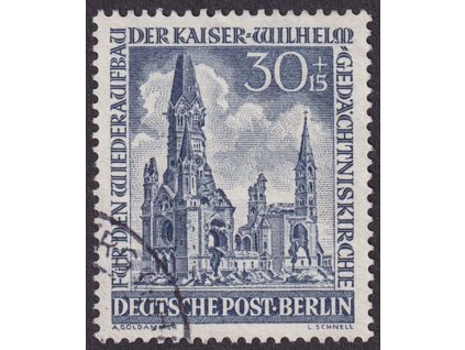 1953, 30 Pf Kostel, MiNr.109, razítkované