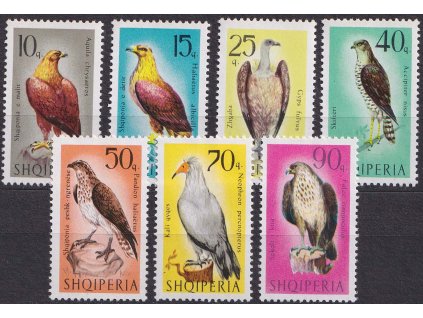 1966, 10-90 Q série Ptáci, MiNr.1124-30, **