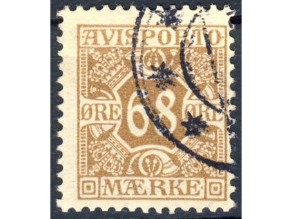 1907, 68Q hnědá, Verrechnungsmarken, MiNr.7X, razítkované