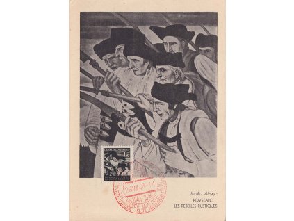 1948, Košice, Sté výročí událostí 1848, Carte Maxima, neprošlé, skvrnka,