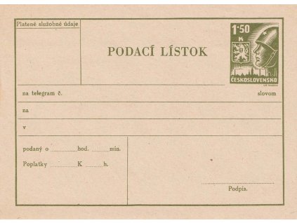 CPL 4a 1.50 K Košické vydání, tmavší tisk