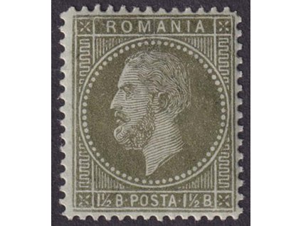 1872, 1 1/2 B Karel, MiNr.36, * po nálepce