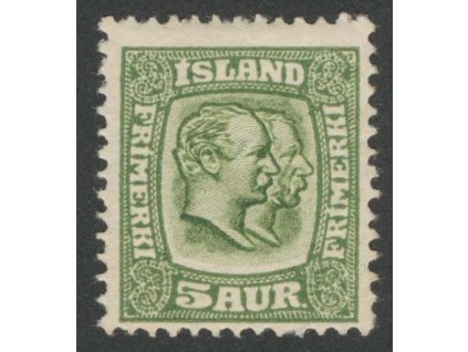 1907, 5A Christian a Frederik, MiNr.51, * po nálepce