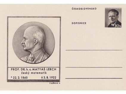 CDV 140 Prof. Dr. H.C. Matyáš Lerch