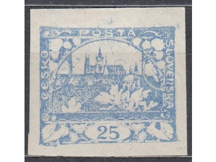 25h ultramarínová, Nr.10c, * po nálepce