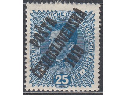 25h Karel, podtyp IIa, Nr.40, * po nálepce