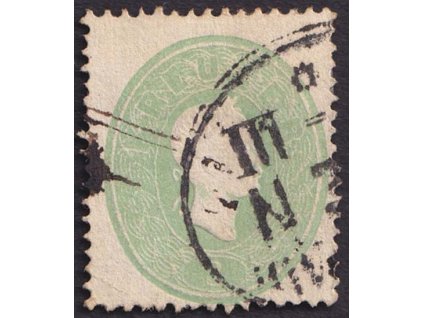 1860, 3 Kr Franc Josef, MiNr.19, razítkované