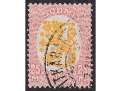 1917, 25 M Znak, MiNr.94A, razítkované