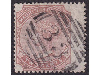 Mauricius, 1879, 2 C Viktoria, MiNr.52, razítkované