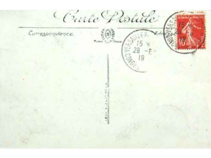 1909, VERSAILLES CONGRES DE LA PAIX, pohlednice, neprošlá