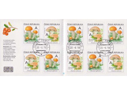 SLs 984-985 Jedlé houby, razítkované