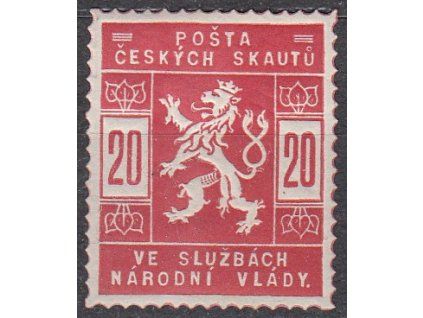 20h světle červená, Nr.SK2a, **