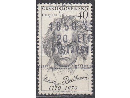 1970, 40h Beethoven, II.typ, Nr.1813, razítkované