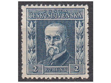 2Kč modrá, II.typ, pr.5, Nr.195, **