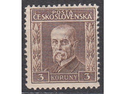 3Kč hnědá, III.typ, pr.5, Nr.198, **