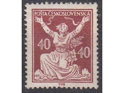 40h hnědá, I.typ, Nr.154, * po nálepce