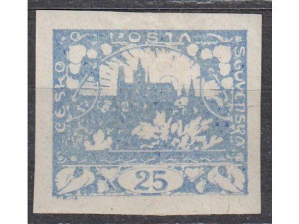 25h ultramarínová, Nr.10c, * po nálepce