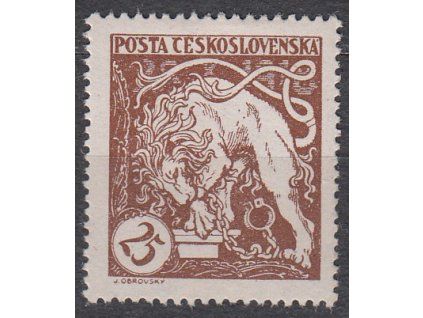 25h světle hnědá, Hz., Nr.28Aa, * po nálepce