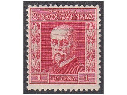 1Kč TGM, III.typ. pr. 8, Nr.197, **