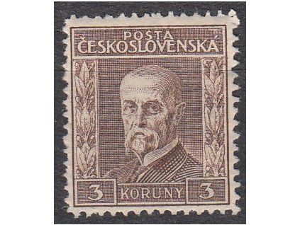 3Kč hnědá, III.typ, pr.7, Nr.198, **