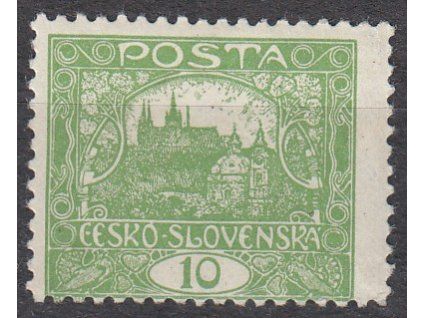 10h zelená, Hz.11 3/4, Nr.6B, **