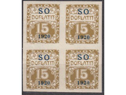 15h Doplatní, 4blok, Nr.SO35, **