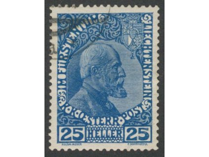 1912, 25H Johan, MiNr.3, razítkované, dv