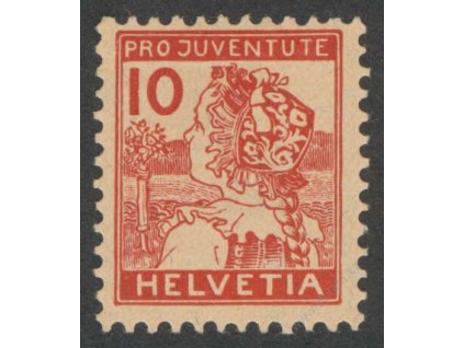 1915, 10C Kroje, MiNr.129, * po nálepce