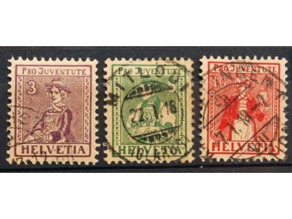 1917, 3-10C série Kroje, razítkované