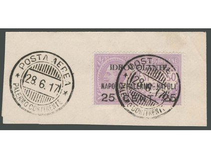 1917, 25C/40C Idrovolante, výstřižek, MiNr.127