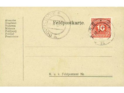 1918, DR Plzeň 13.12., PR Doudlevce, skvrnky