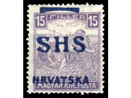 1918, 15f Ženci, Mi.180Euro, MiNr.63, těžší * , dv