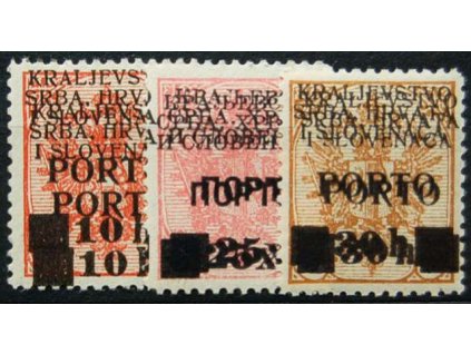 1919, 10H/10H, 25H/20H a 30H/30H doplatní,