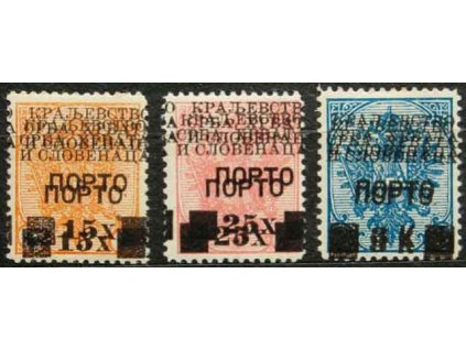 1919, 15H/40H, 25H/20H a 3K/25H doplatní, * po nálepce