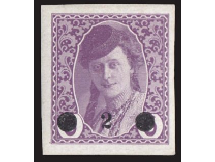 1919, 2H/6H červenofialová, MiNr.27, * po nálepce, Mi.240Euro