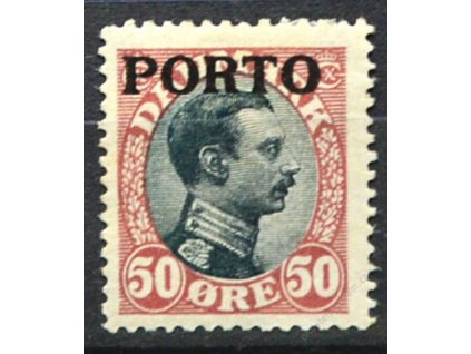 1921, 50Q Christian s přetiskem PORTO, * po nálepce
