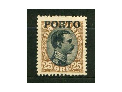 1921, 25Q Christian s přetiskem PORTO, * po nálepce