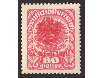 1921, Tiroly, 80H s přetiskem, lokální vydání, **