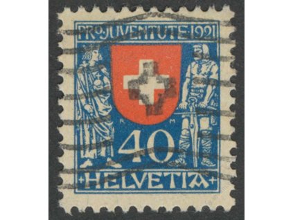 1921, 40C Erb, MiNr.174, razítkované