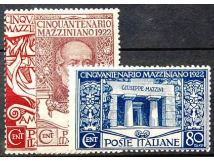 1922, 25-80C série Mazzini, * po nálepce