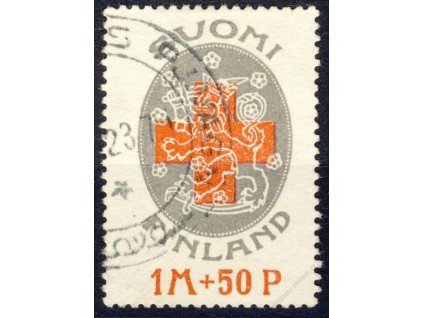 1922, 1M Červený kříž, MiNr.111, razítkované