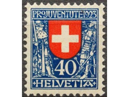 1923, 40C Znak, MiNr.188, * po nálepce