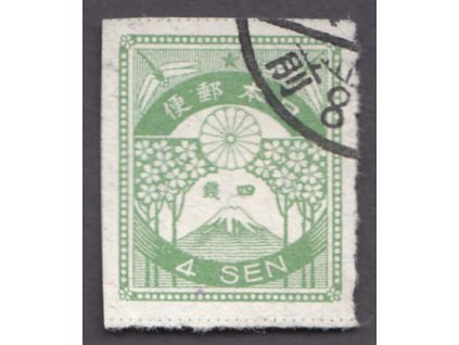 Japonsko, 1923, 4S zelená, MiNr.165, razítkované