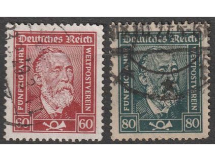 1924, 60-80Pf série, MiNr.362-63, razítkované