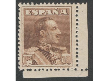 1924, 10Pta Alfons, MiNr.296A, ** , lehké vlomy