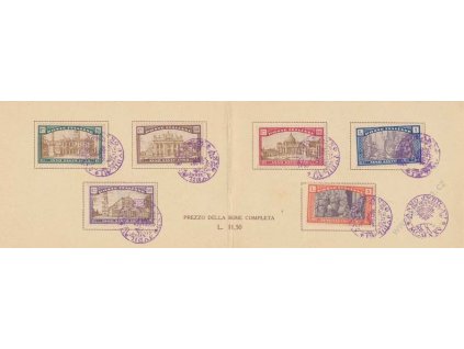 1924, 20C-5L série Heiliges Jahr 1925, pamětní destičky