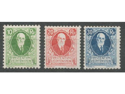 1925, 10-30Rp série Johan, MiNr.72-74, */**